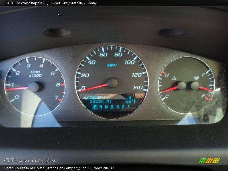 Cyber Gray Metallic / Ebony 2011 Chevrolet Impala LT