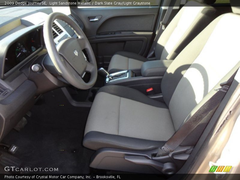 Light Sandstone Metallic / Dark Slate Gray/Light Graystone 2009 Dodge Journey SE