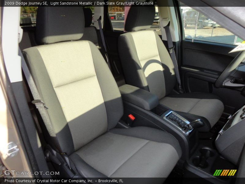 Light Sandstone Metallic / Dark Slate Gray/Light Graystone 2009 Dodge Journey SE