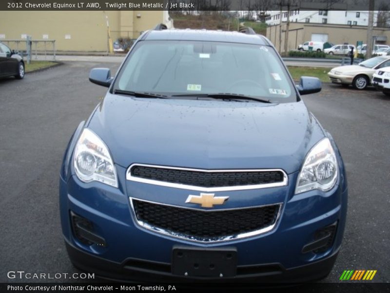Twilight Blue Metallic / Jet Black 2012 Chevrolet Equinox LT AWD