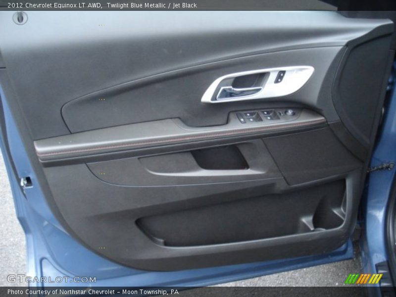 Twilight Blue Metallic / Jet Black 2012 Chevrolet Equinox LT AWD