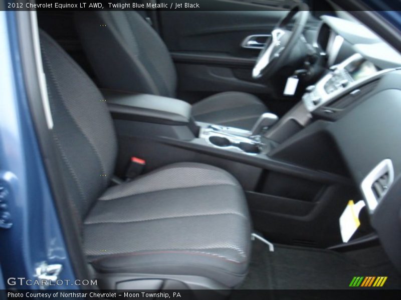 Twilight Blue Metallic / Jet Black 2012 Chevrolet Equinox LT AWD