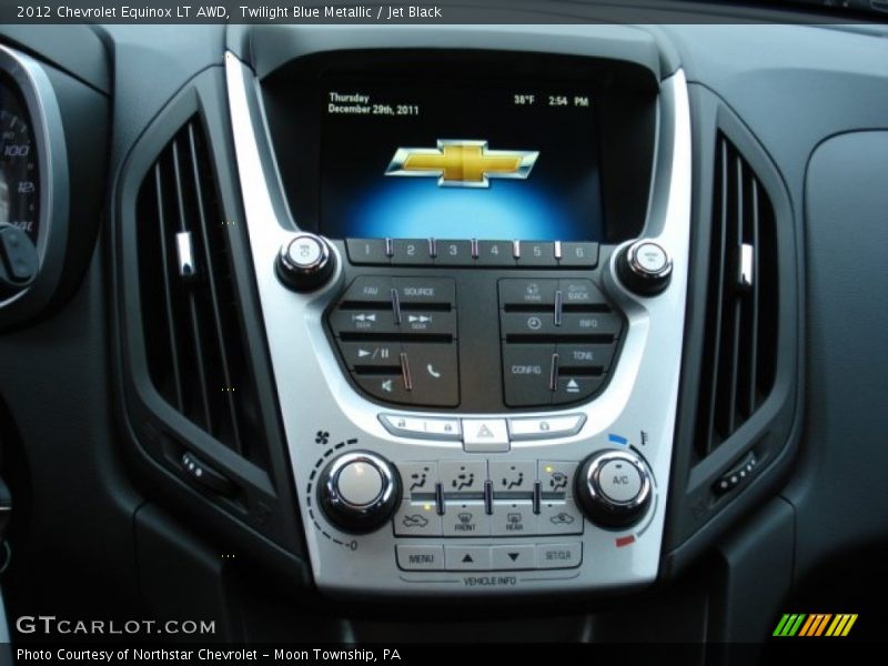 Twilight Blue Metallic / Jet Black 2012 Chevrolet Equinox LT AWD