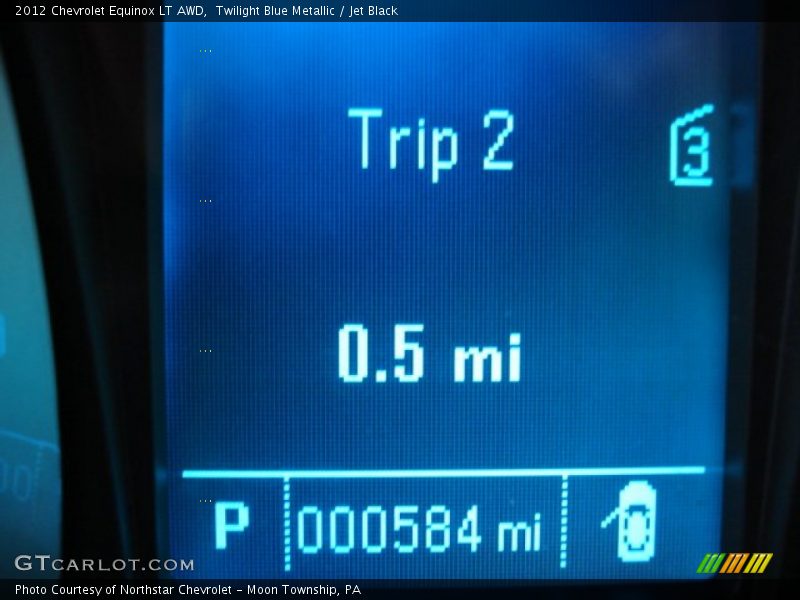 Twilight Blue Metallic / Jet Black 2012 Chevrolet Equinox LT AWD