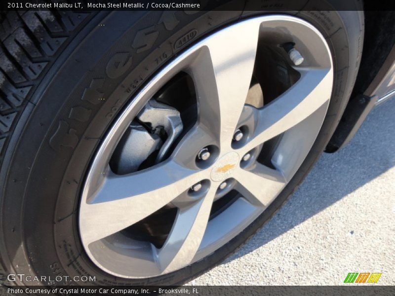 Mocha Steel Metallic / Cocoa/Cashmere 2011 Chevrolet Malibu LT