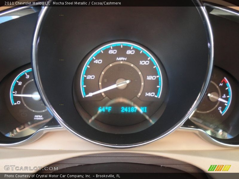 Mocha Steel Metallic / Cocoa/Cashmere 2011 Chevrolet Malibu LT