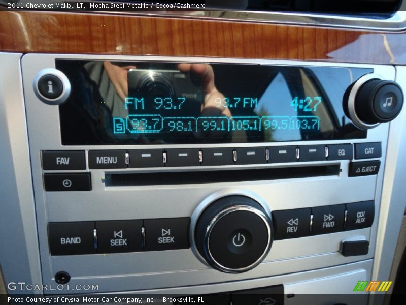 Mocha Steel Metallic / Cocoa/Cashmere 2011 Chevrolet Malibu LT
