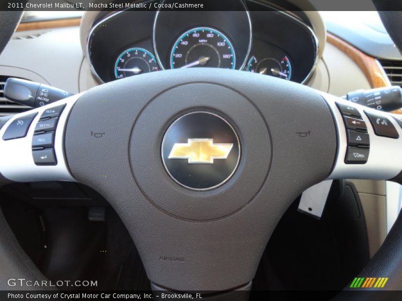 Mocha Steel Metallic / Cocoa/Cashmere 2011 Chevrolet Malibu LT