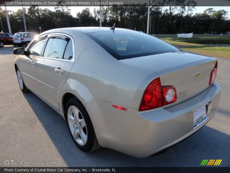 Gold Mist Metallic / Cocoa/Cashmere 2010 Chevrolet Malibu LS Sedan