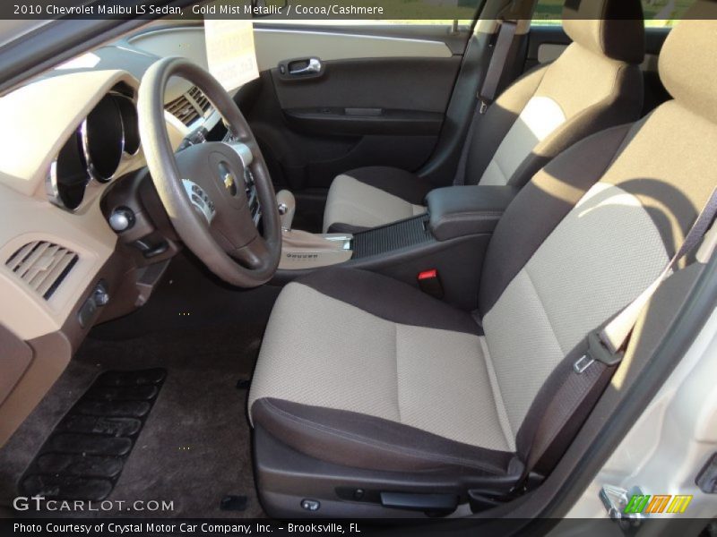 Gold Mist Metallic / Cocoa/Cashmere 2010 Chevrolet Malibu LS Sedan
