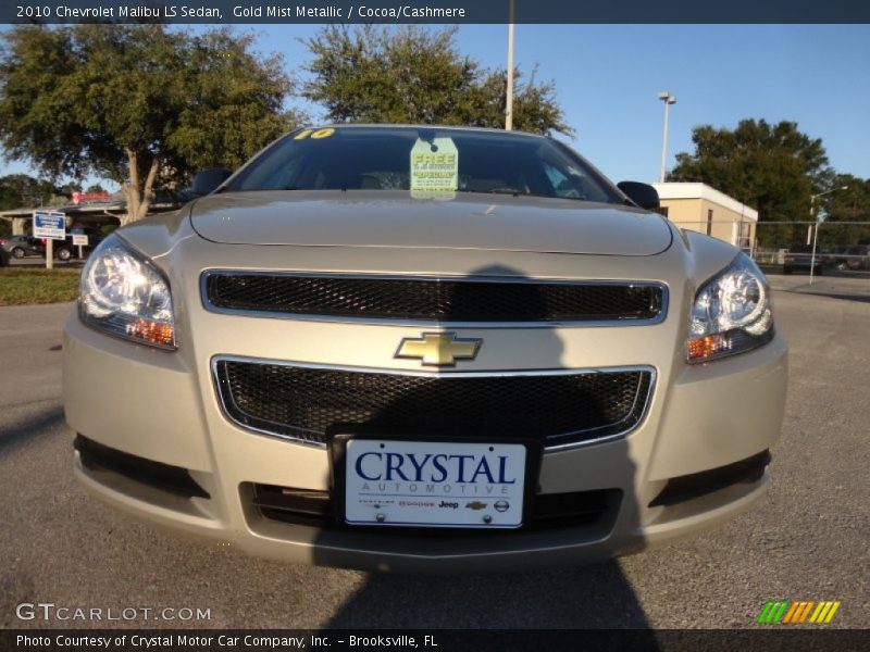 Gold Mist Metallic / Cocoa/Cashmere 2010 Chevrolet Malibu LS Sedan