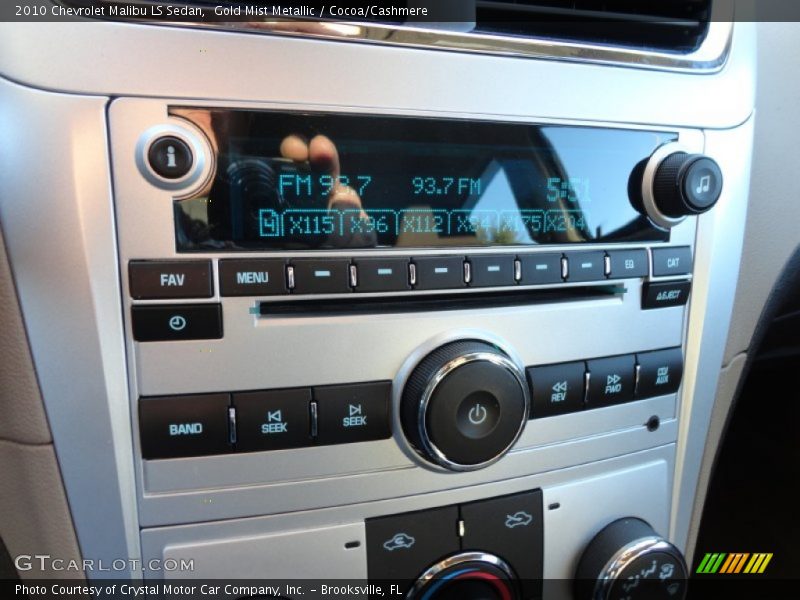 Gold Mist Metallic / Cocoa/Cashmere 2010 Chevrolet Malibu LS Sedan