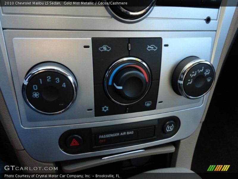 Gold Mist Metallic / Cocoa/Cashmere 2010 Chevrolet Malibu LS Sedan