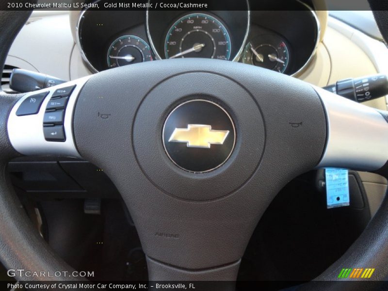 Gold Mist Metallic / Cocoa/Cashmere 2010 Chevrolet Malibu LS Sedan