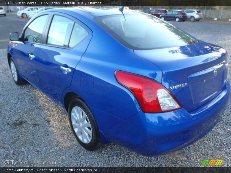 Metallic Blue / Charcoal 2012 Nissan Versa 1.6 SV Sedan