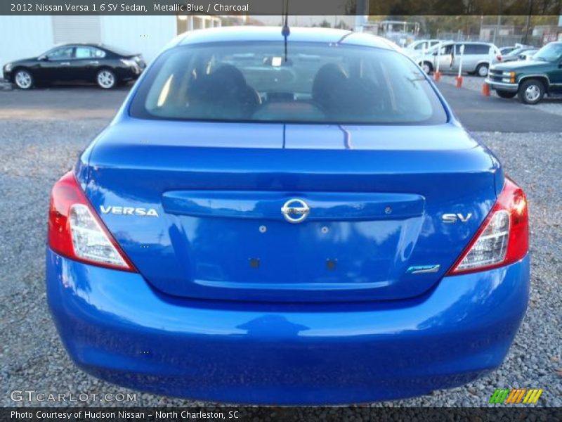 Metallic Blue / Charcoal 2012 Nissan Versa 1.6 SV Sedan