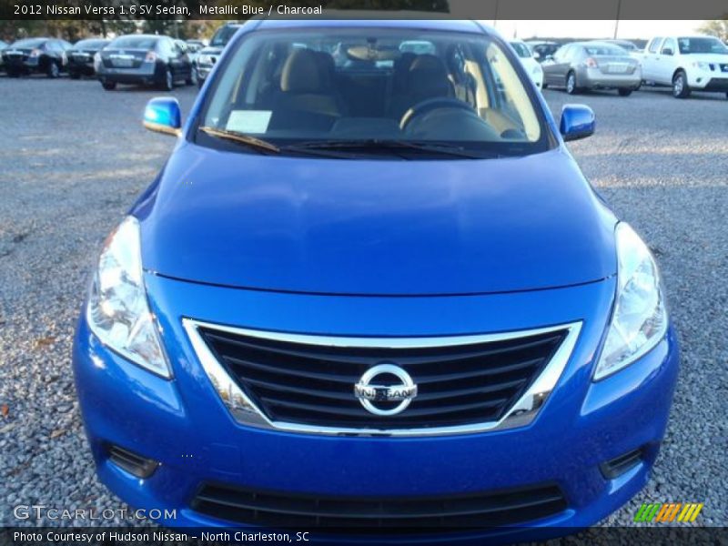 Metallic Blue / Charcoal 2012 Nissan Versa 1.6 SV Sedan