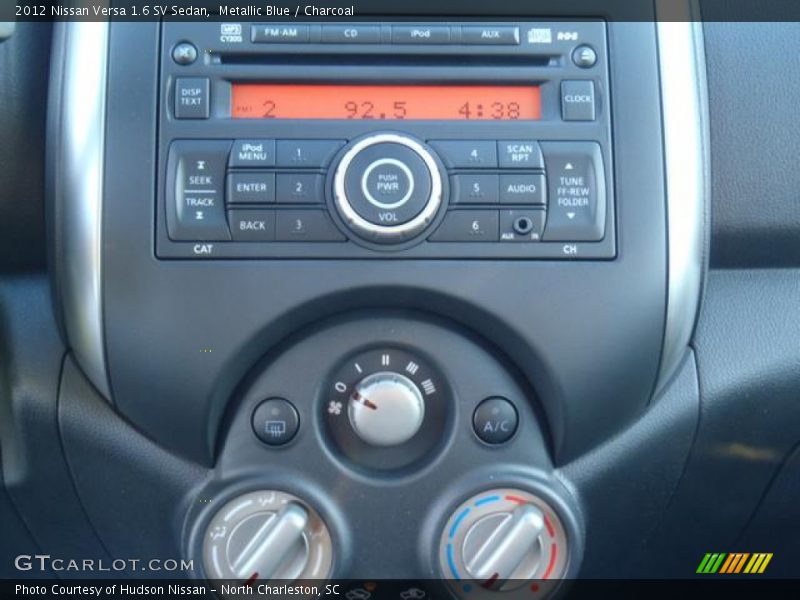 Metallic Blue / Charcoal 2012 Nissan Versa 1.6 SV Sedan