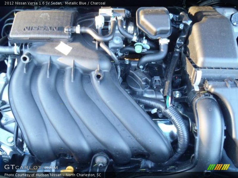 Metallic Blue / Charcoal 2012 Nissan Versa 1.6 SV Sedan
