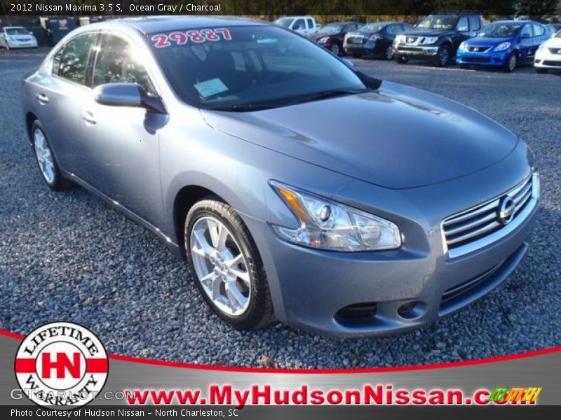 Ocean Gray / Charcoal 2012 Nissan Maxima 3.5 S