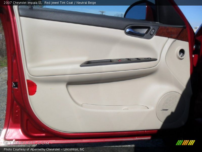 Red Jewel Tint Coat / Neutral Beige 2007 Chevrolet Impala SS