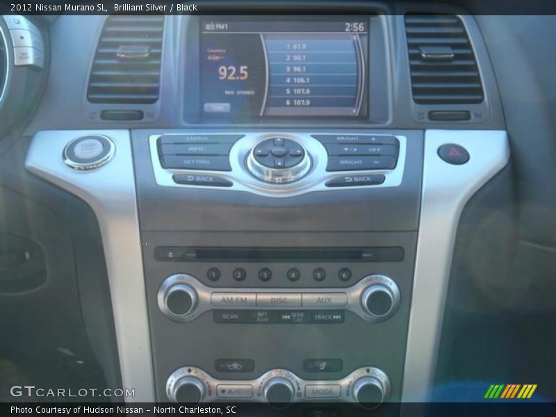 Brilliant Silver / Black 2012 Nissan Murano SL