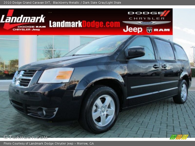 Blackberry Metallic / Dark Slate Gray/Light Shale 2010 Dodge Grand Caravan SXT