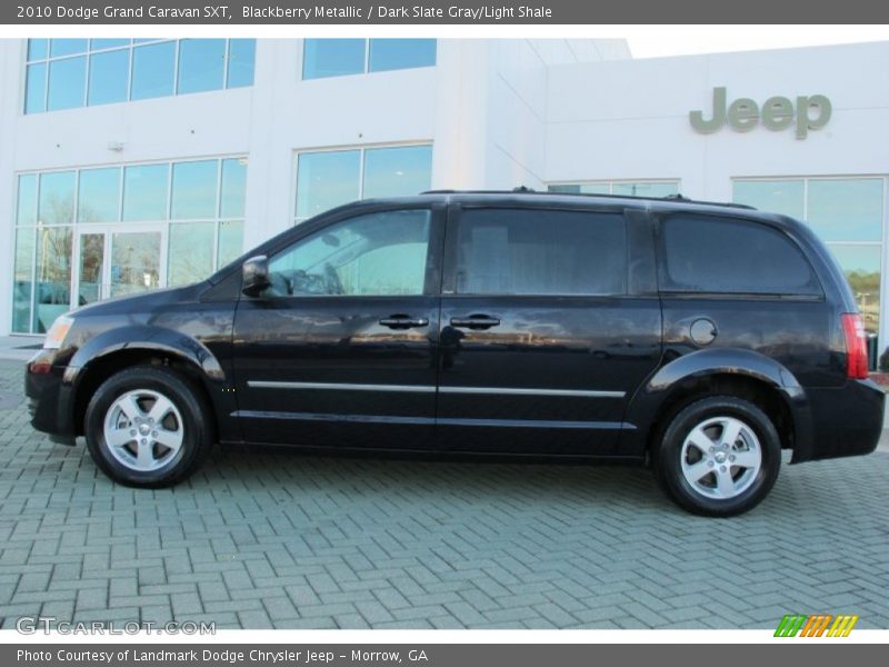 Blackberry Metallic / Dark Slate Gray/Light Shale 2010 Dodge Grand Caravan SXT
