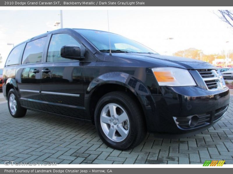 Blackberry Metallic / Dark Slate Gray/Light Shale 2010 Dodge Grand Caravan SXT