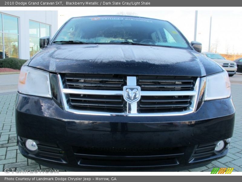 Blackberry Metallic / Dark Slate Gray/Light Shale 2010 Dodge Grand Caravan SXT