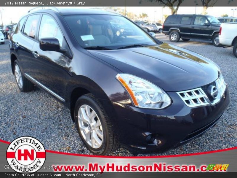 Black Amethyst / Gray 2012 Nissan Rogue SL