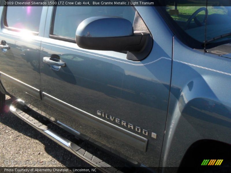 Blue Granite Metallic / Light Titanium 2009 Chevrolet Silverado 1500 LTZ Crew Cab 4x4
