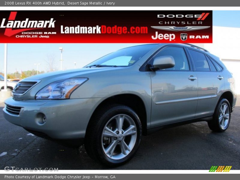 Desert Sage Metallic / Ivory 2008 Lexus RX 400h AWD Hybrid
