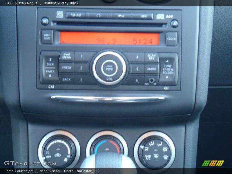 Brilliant Silver / Black 2012 Nissan Rogue S