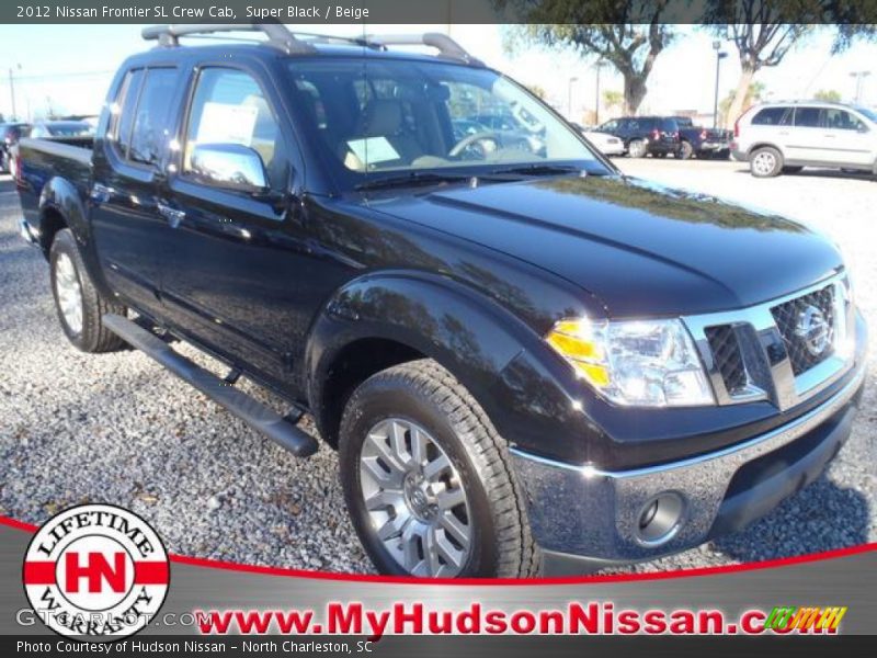 Super Black / Beige 2012 Nissan Frontier SL Crew Cab