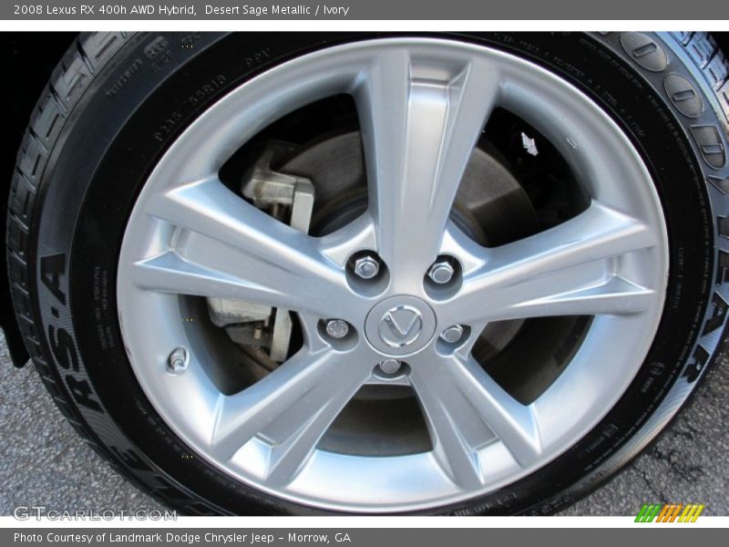 Desert Sage Metallic / Ivory 2008 Lexus RX 400h AWD Hybrid