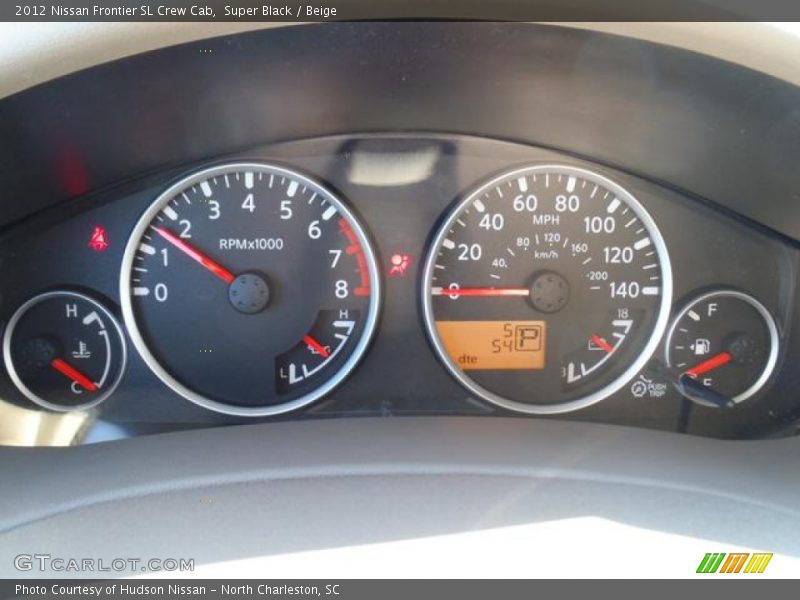 Super Black / Beige 2012 Nissan Frontier SL Crew Cab