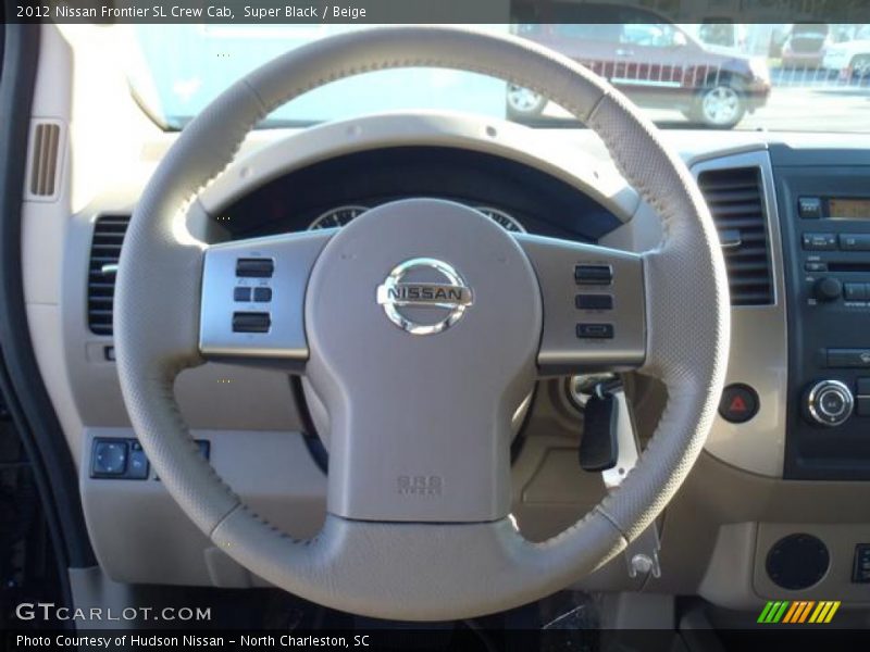 Super Black / Beige 2012 Nissan Frontier SL Crew Cab