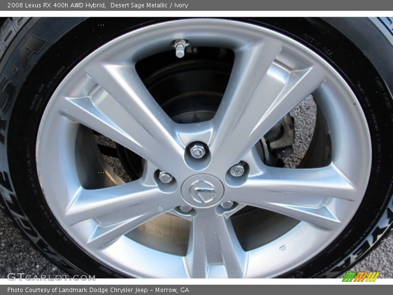 Desert Sage Metallic / Ivory 2008 Lexus RX 400h AWD Hybrid