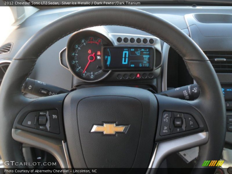 Silver Ice Metallic / Dark Pewter/Dark Titanium 2012 Chevrolet Sonic LTZ Sedan