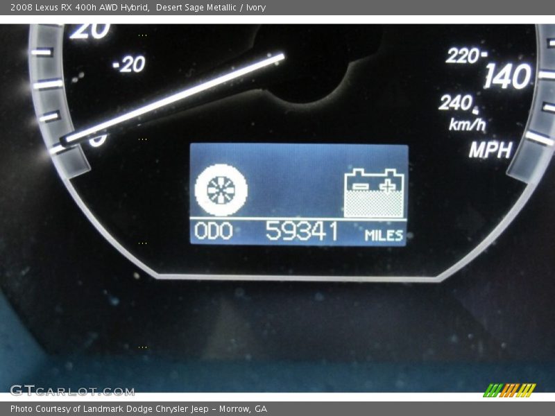 Desert Sage Metallic / Ivory 2008 Lexus RX 400h AWD Hybrid
