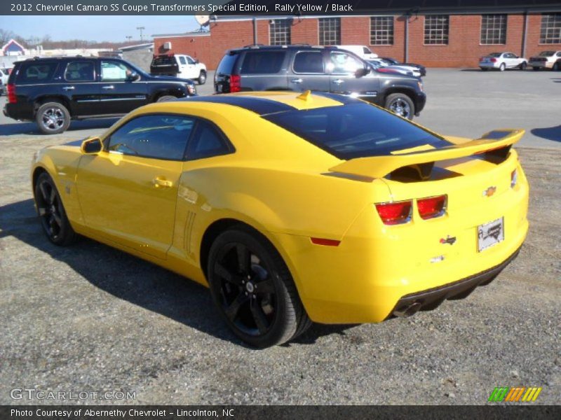 Rally Yellow / Black 2012 Chevrolet Camaro SS Coupe Transformers Special Edition