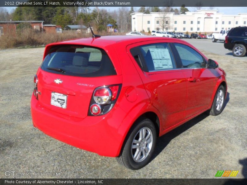 Victory Red / Jet Black/Dark Titanium 2012 Chevrolet Sonic LT Hatch