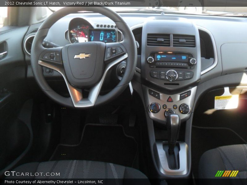 Victory Red / Jet Black/Dark Titanium 2012 Chevrolet Sonic LT Hatch