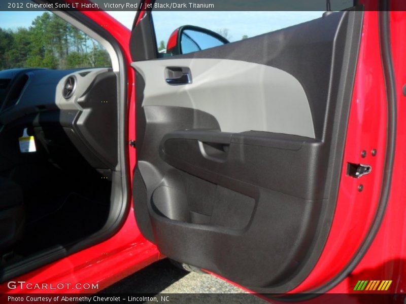 Victory Red / Jet Black/Dark Titanium 2012 Chevrolet Sonic LT Hatch