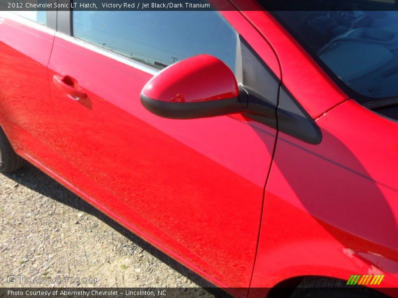 Victory Red / Jet Black/Dark Titanium 2012 Chevrolet Sonic LT Hatch