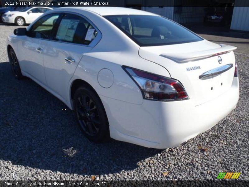 Winter Frost White / Charcoal 2012 Nissan Maxima 3.5 S