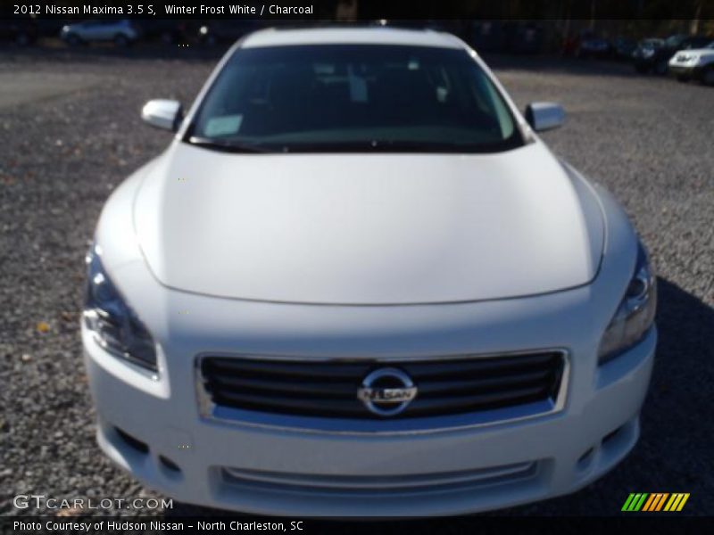 Winter Frost White / Charcoal 2012 Nissan Maxima 3.5 S