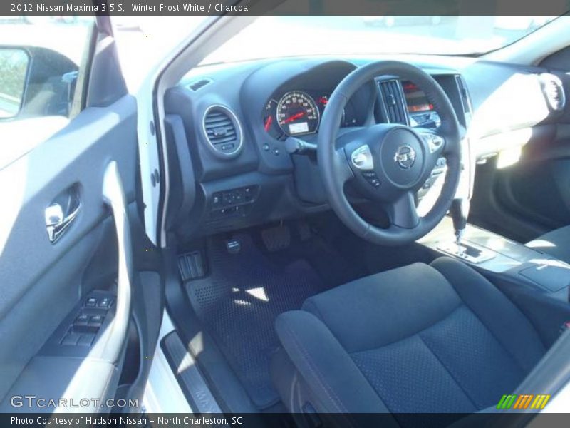 Winter Frost White / Charcoal 2012 Nissan Maxima 3.5 S