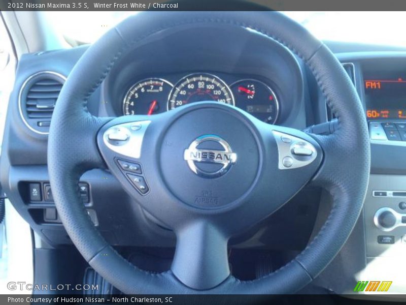 Winter Frost White / Charcoal 2012 Nissan Maxima 3.5 S